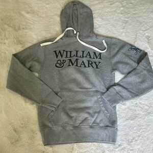 League Brand William & Mary hoodie — stitched, not printed